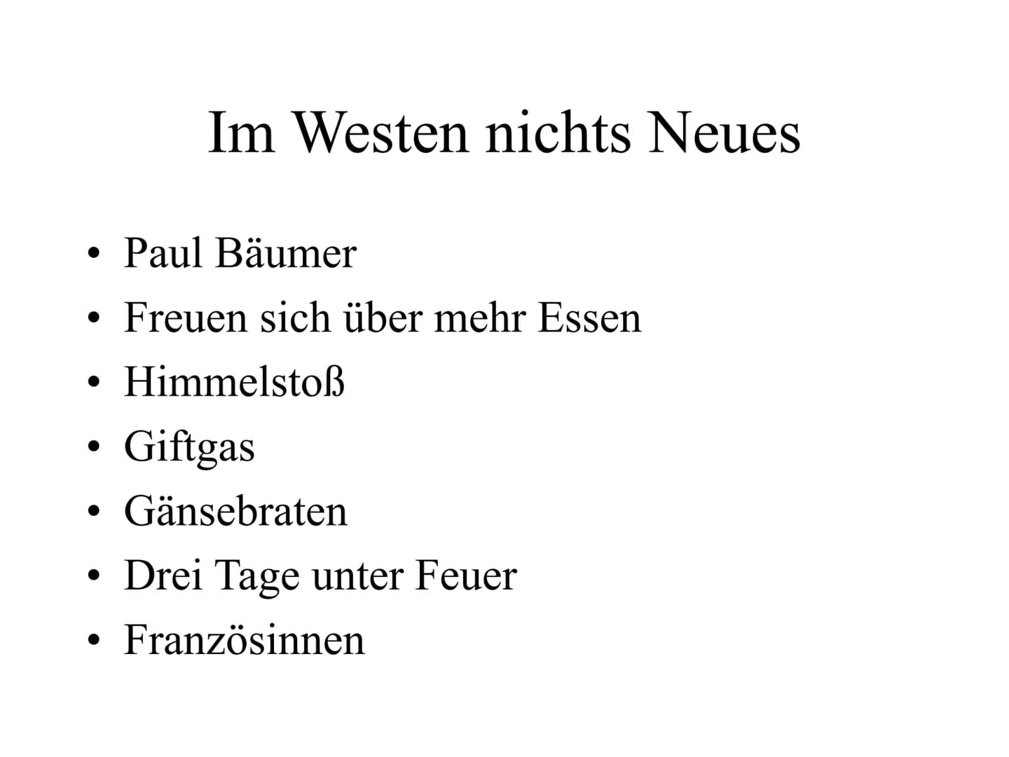 Erich Maria Remarque
,,Im Westen nichts Neues" ●
Einleitung
Remarque
Inhaltsangabe
Charakterisierung
• Besonderheiten des Textes
●
• Botscha