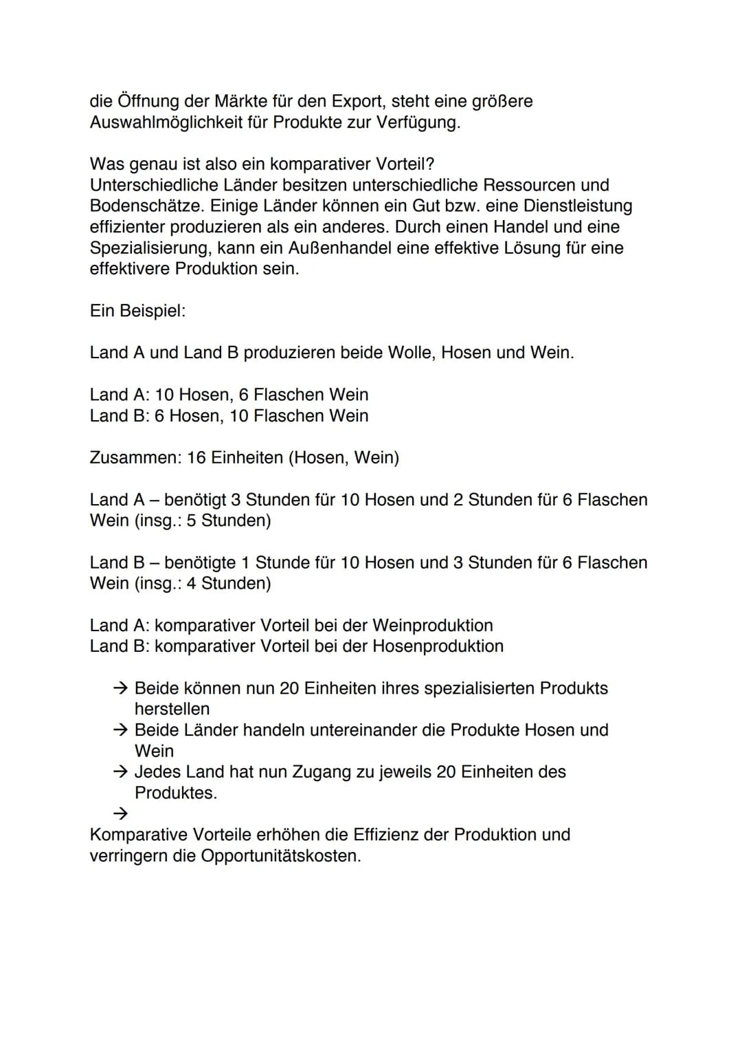 AUSSENHANDEL Außenhandel
1) Definition
Im Supermarkt heutzutage findet man vielerlei Produkte aus der ganzen
Welt. Dazu zählen beispielsweis