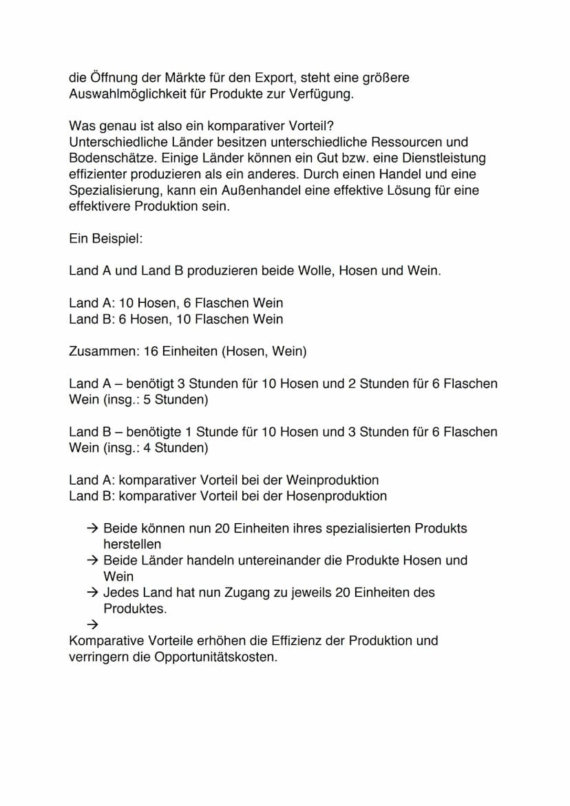 AUSSENHANDEL Außenhandel
1) Definition
Im Supermarkt heutzutage findet man vielerlei Produkte aus der ganzen
Welt. Dazu zählen beispielsweis