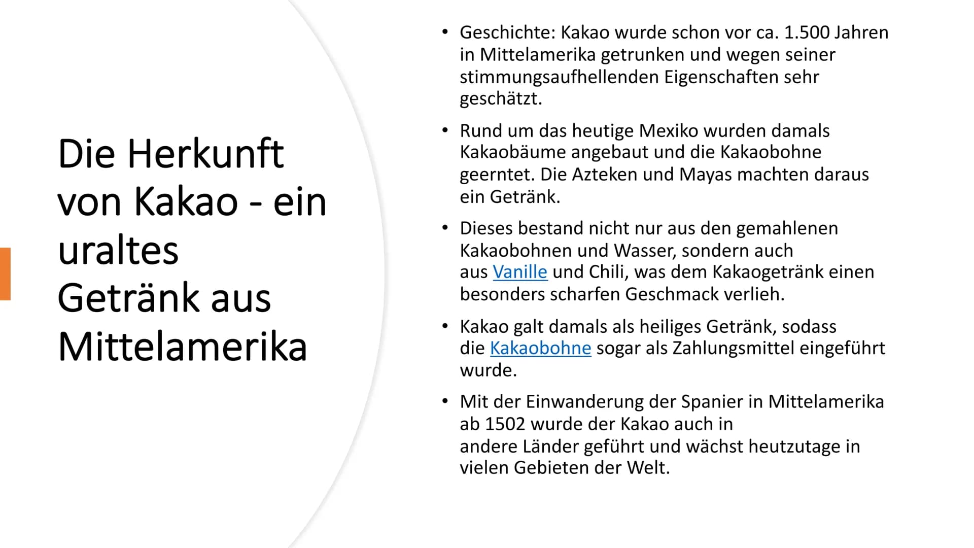 Kakao Handout: Kakao
Wo wird am meisten Kakao angebaut?
Daher kann Kakao nur in wenigen Regionen weltweit rund um den Äquator
angebaut werde