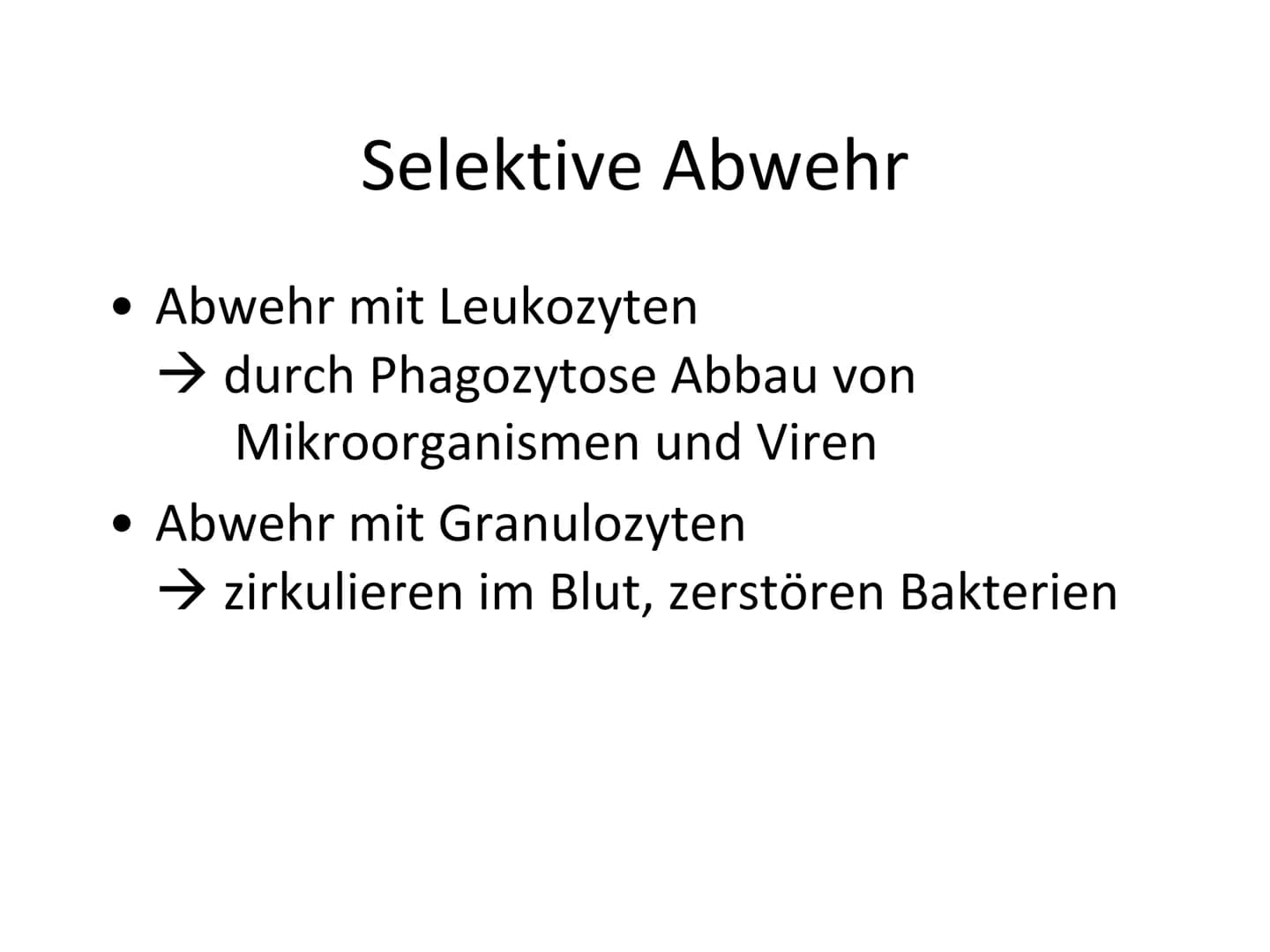 Unspezifische Immunabwehr &
Erst- und Zweitinfektion Gliederung
Unspezifische Immunabwehr
Definition
-
- Allgemeine Abwehr
- Selektive Abweh