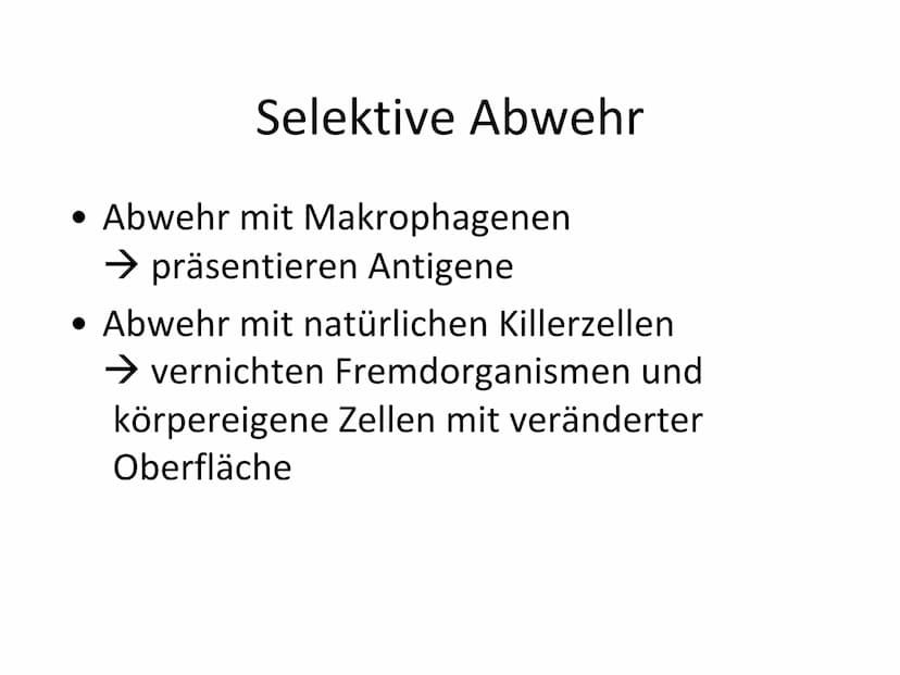 Unspezifische Immunabwehr &
Erst- und Zweitinfektion Gliederung
Unspezifische Immunabwehr
Definition
-
- Allgemeine Abwehr
- Selektive Abweh