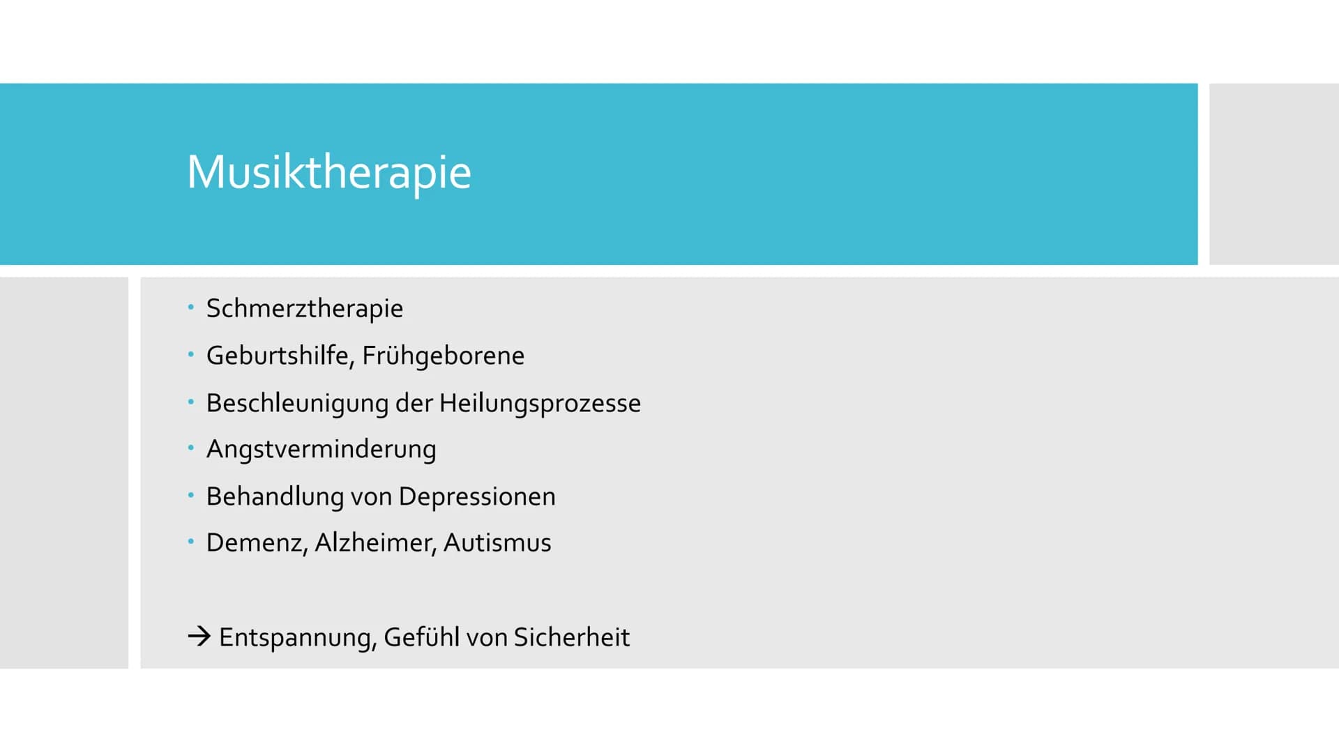 Die Macht der Musik Gliederung
Was ist Musik?
Die Musik in unserem Leben
3.
Biologische Wirkung
4. Psychische Wirkung
5. Wirkung von Musik a