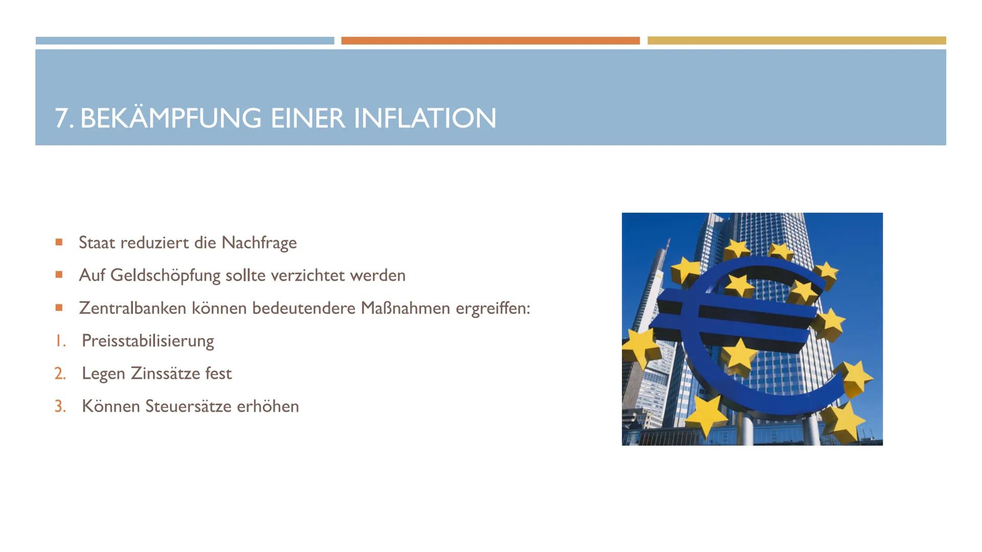 J2.4
VBWL
Inflation
1.Definition
Lat. ,,inflare" = aufblähen
Man spricht von einer ,,Inflation", wenn das allgemeine Preisniveau steigt, die