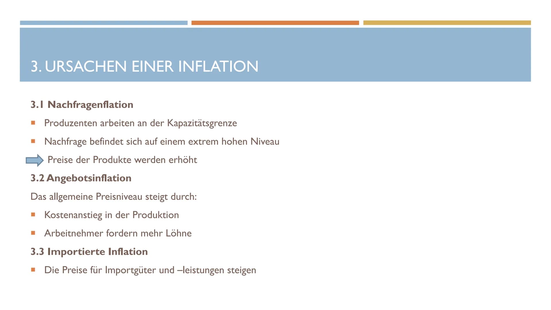 J2.4
VBWL
Inflation
1.Definition
Lat. ,,inflare" = aufblähen
Man spricht von einer ,,Inflation", wenn das allgemeine Preisniveau steigt, die