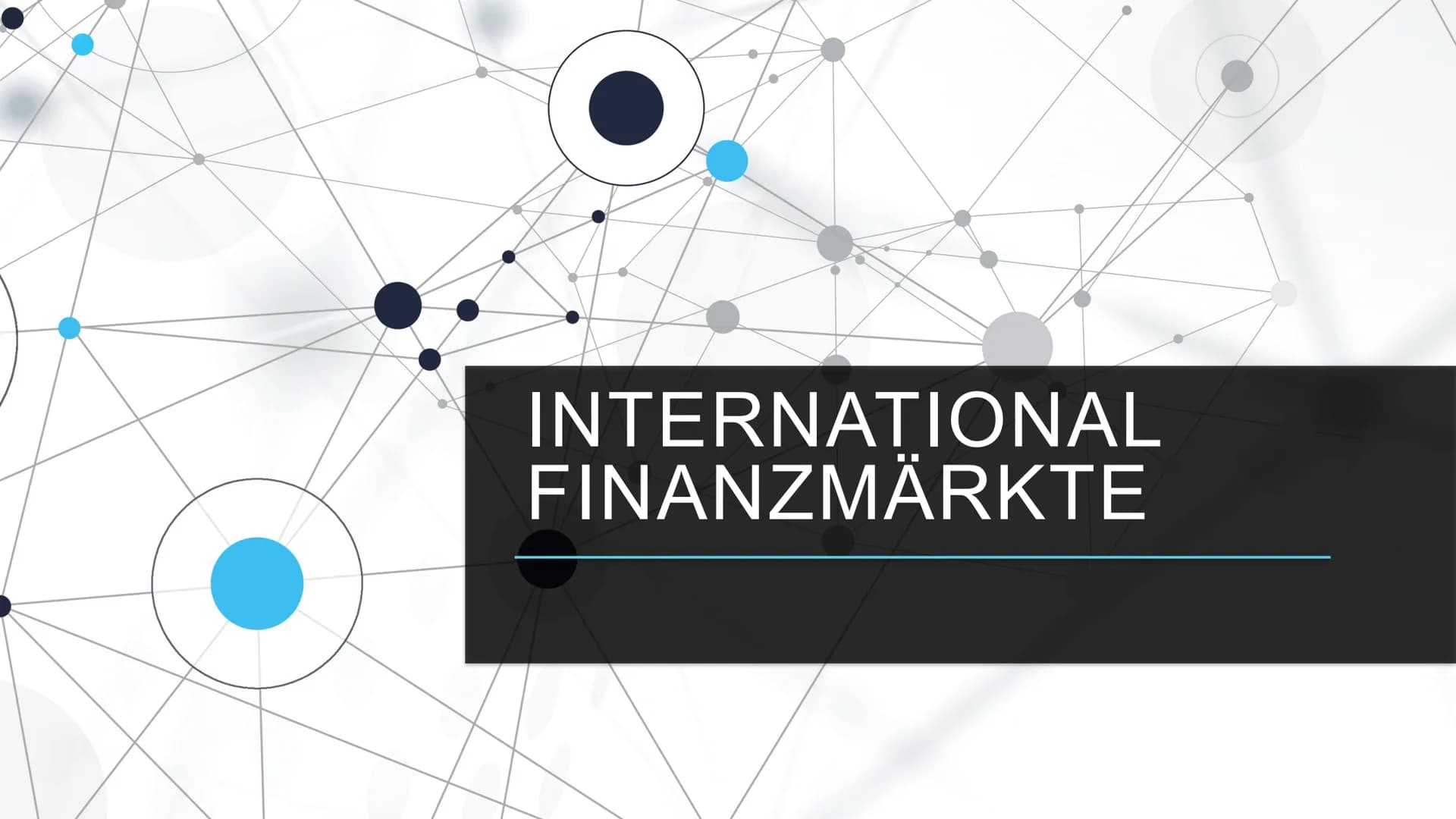 International Finanzmärkte
1) Definition
Unter internationalen Finanzmärkten versteht man ,,...die Gesamtheit
aller Transaktionen an ausländ