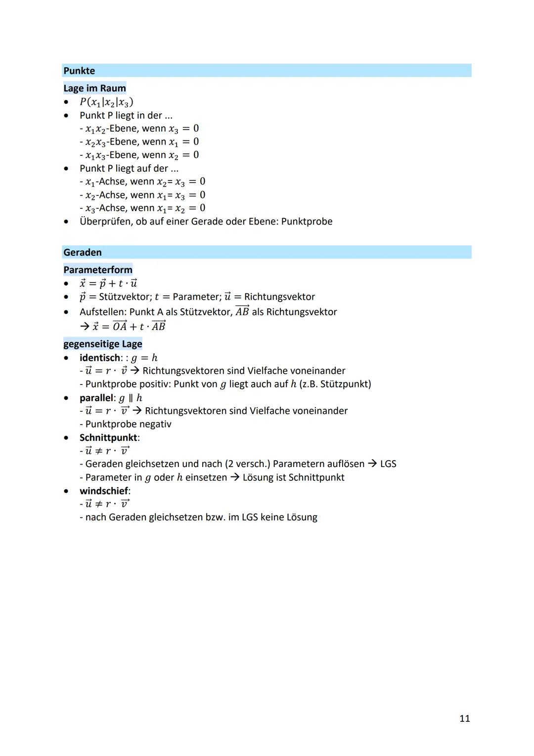 ANALYSIS
Gleichungen
●
●
lineare Gleichungen: ax + b = c
- mit Äquivalenzumformung beide Seiten umformen
● quadratische Gleichungen: ax² + b