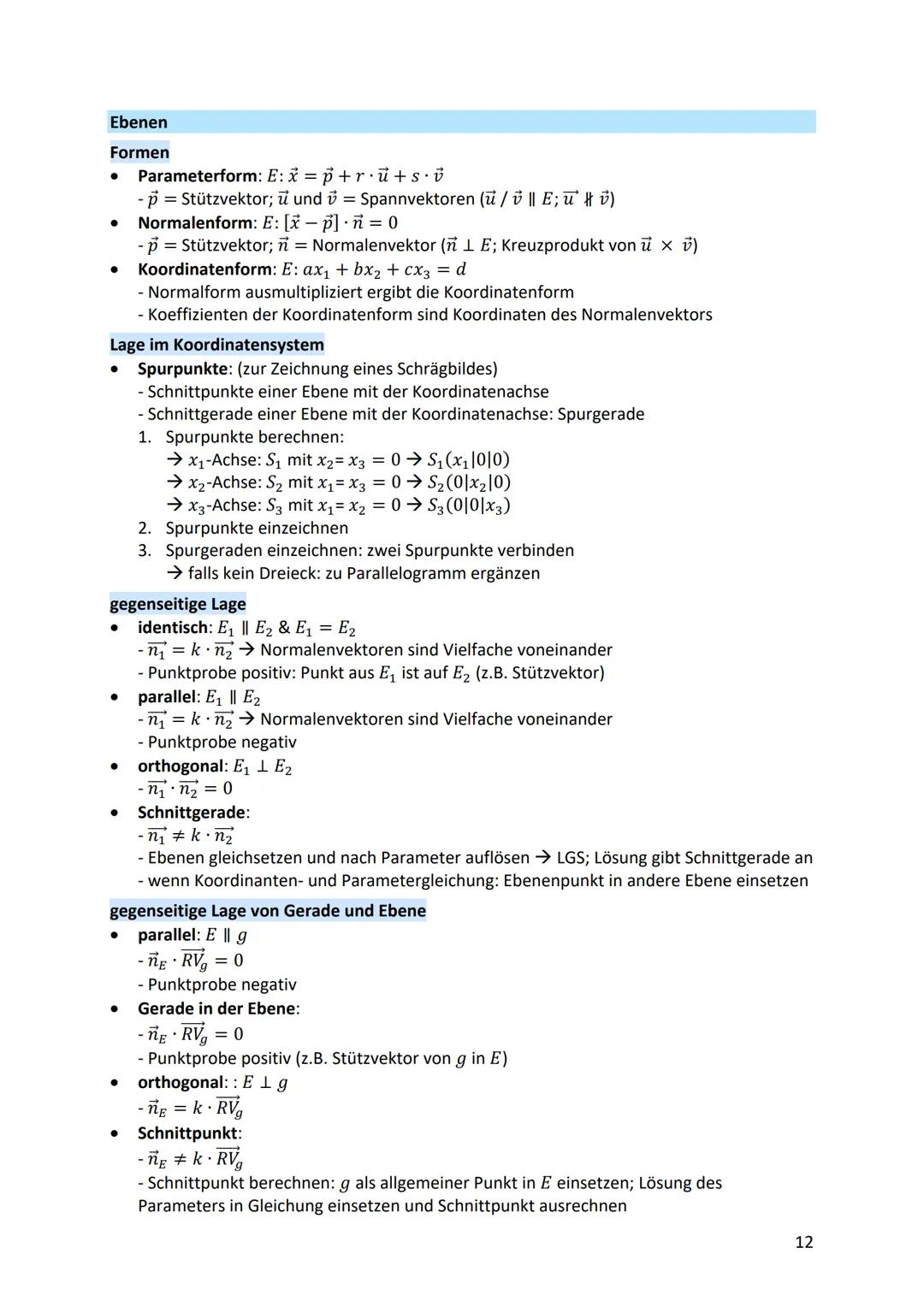 ANALYSIS
Gleichungen
●
●
lineare Gleichungen: ax + b = c
- mit Äquivalenzumformung beide Seiten umformen
● quadratische Gleichungen: ax² + b