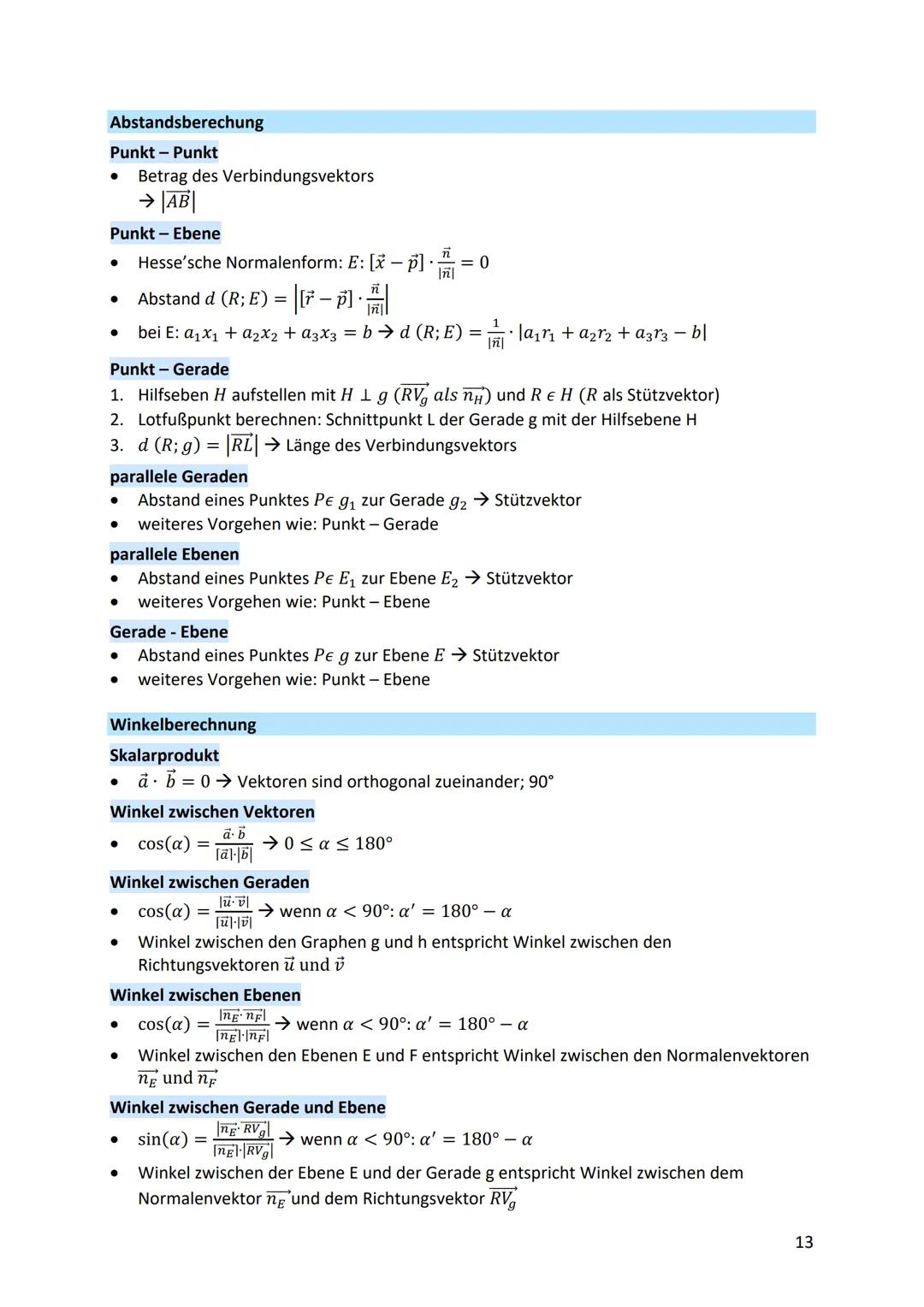 ANALYSIS
Gleichungen
●
●
lineare Gleichungen: ax + b = c
- mit Äquivalenzumformung beide Seiten umformen
● quadratische Gleichungen: ax² + b