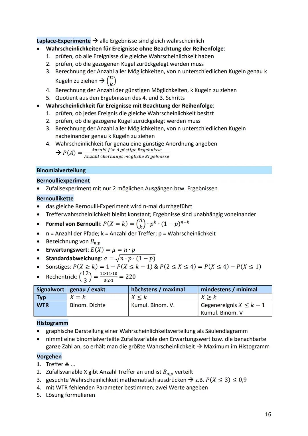 ANALYSIS
Gleichungen
●
●
lineare Gleichungen: ax + b = c
- mit Äquivalenzumformung beide Seiten umformen
● quadratische Gleichungen: ax² + b