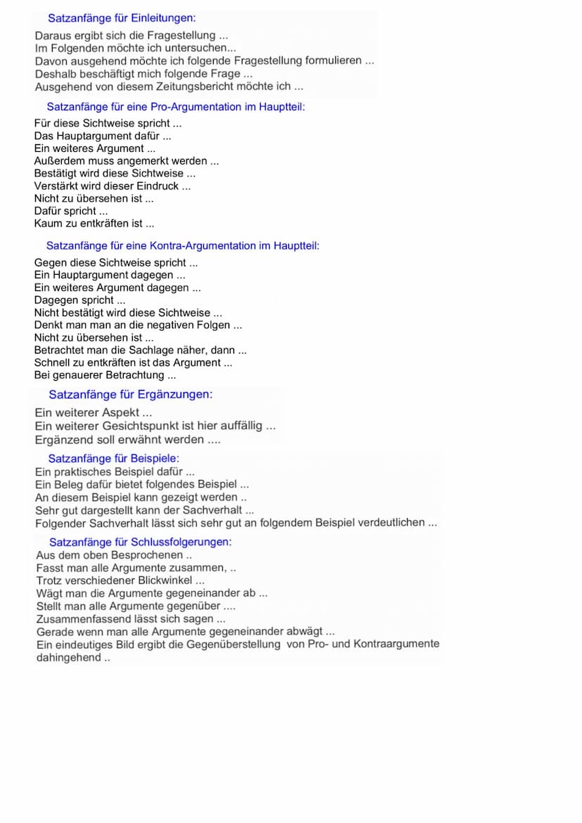 Exodowing
Aufbau
L
L
Titel, überschrift
präzise verfassen
soll zum weiterlesen anregen
Hauptteil
textgebundene dialektische Erörterung
Rurze