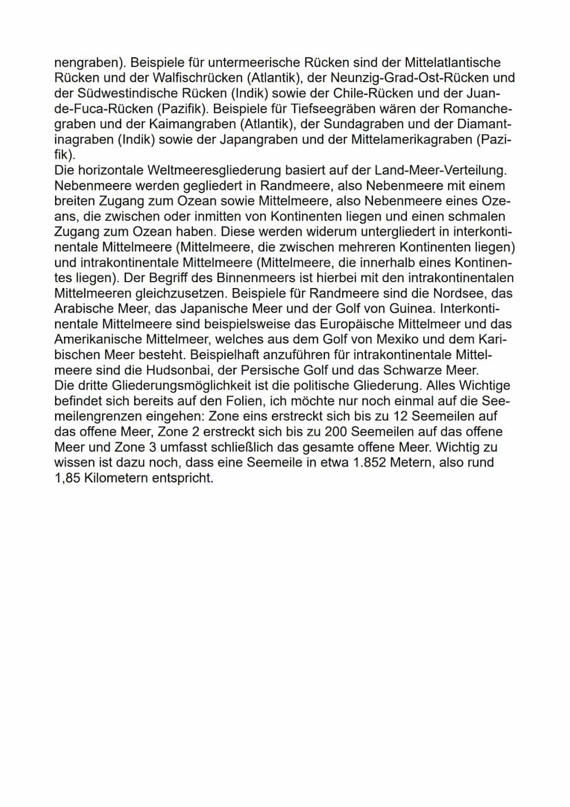 
<p>In diesem Vortrag werden die größten Meere, die zum Weltmeer gehören, sowie drei Möglichkeiten zur Gliederung des Weltmeeres beleuchtet.