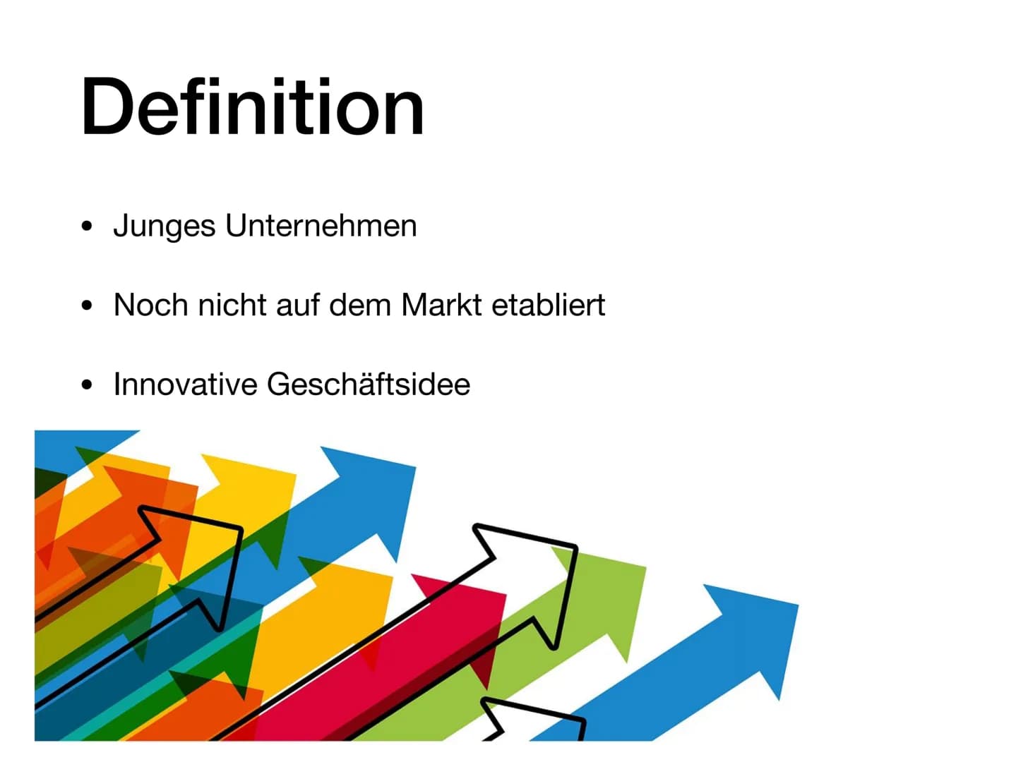 Text Start-Ups
Diese Präsentation bietet einen Überblick über Start-Ups, junge Unternehmen
mit oftmals innovativen Geschäftsideen, die beson