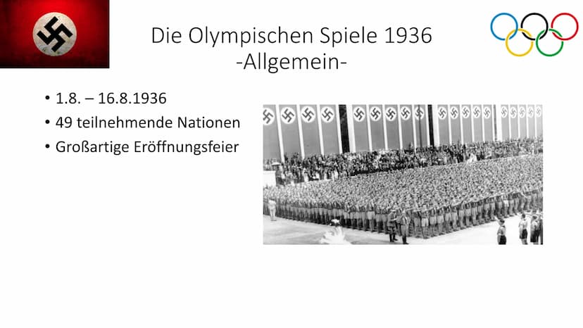 Die Olympischen Spiele 1936
-sportlicher Wettkampf oder bloße NS-Propaganda?-
200
55 Handout
Die Olympischen Spiele 1936
-sportlicher Wettka