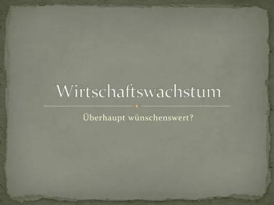 Know Wirtschaftswachstum  thumbnail