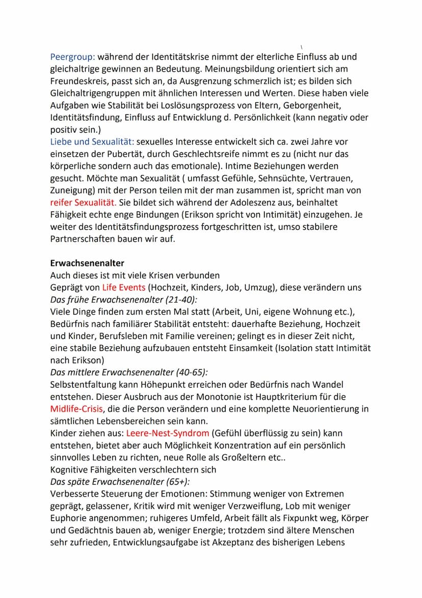 Entwicklung
Entwicklungspsychologie: erforscht körperliche, soziale und psychische
Veränderung im Laufe des Lebens vom pränatale Stadium bis