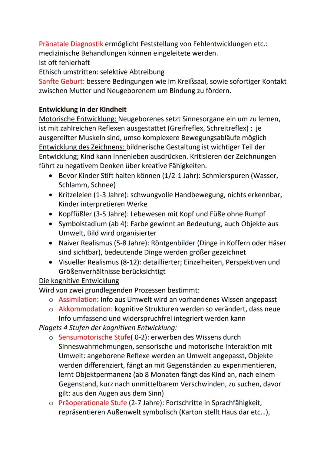 Entwicklung
Entwicklungspsychologie: erforscht körperliche, soziale und psychische
Veränderung im Laufe des Lebens vom pränatale Stadium bis