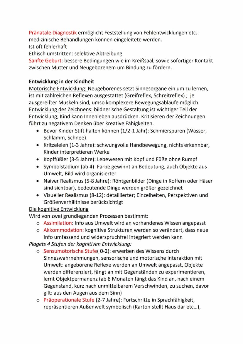 Entwicklung
Entwicklungspsychologie: erforscht körperliche, soziale und psychische
Veränderung im Laufe des Lebens vom pränatale Stadium bis