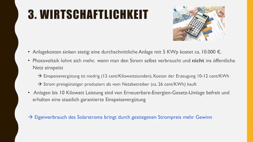 PHOTOVOLTAIK
NWT-ENERGIE UMWANDLUNGSPROZESS INHALT
I. Definition
2. Funktionsweise
3. Wirtschaftlichkeit
4. Vor- und Nachteile
5. Die Größte