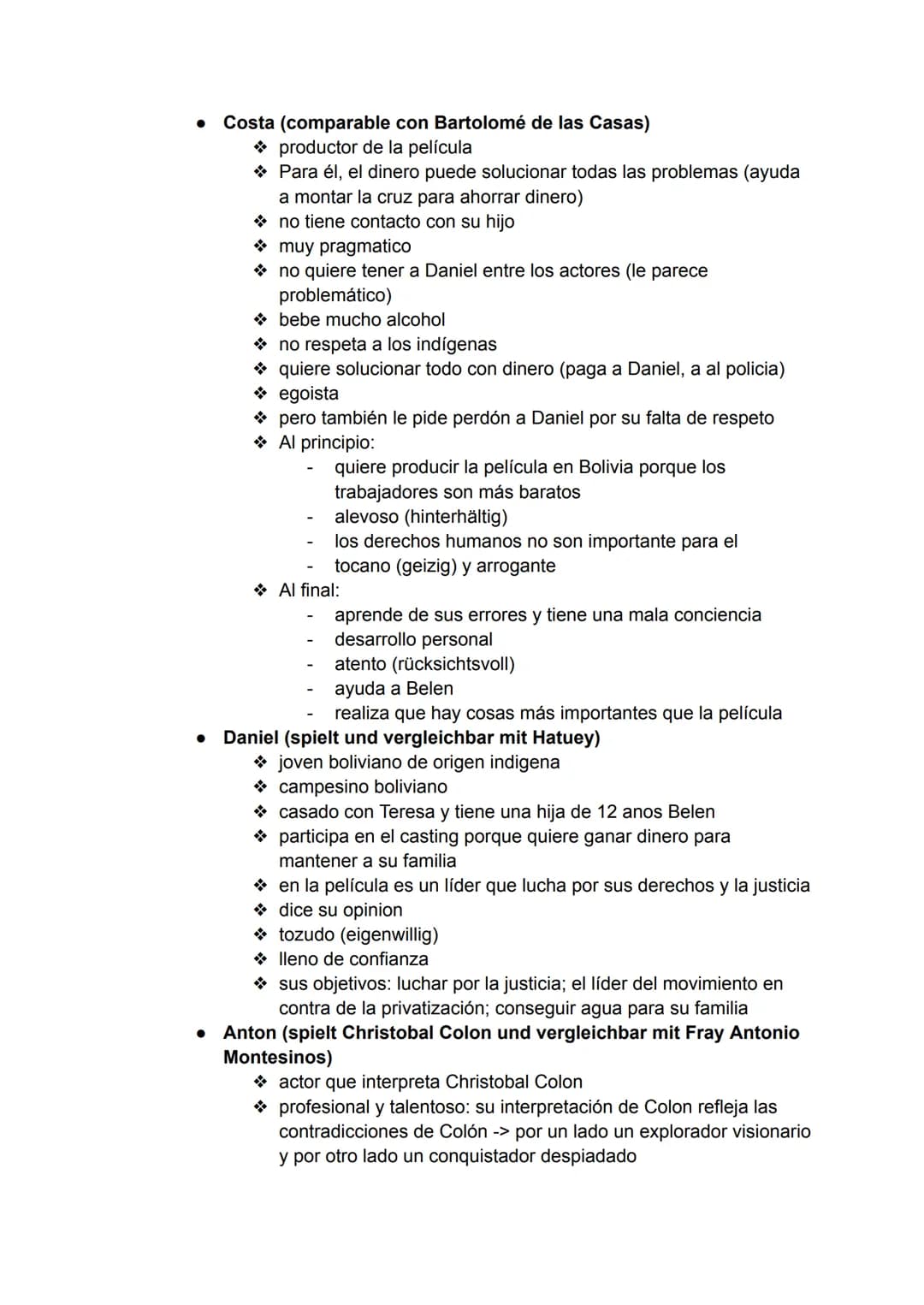 Spanisch Abitur Lernzettel 2025
Themen:
- Eroberung Amerikas
- Spanischsprachige Welt - Bolivien: Tambien la lluvia
- Soziale Ungleichheit u