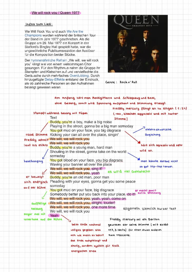 Know we will Rock you - Analyse  thumbnail
