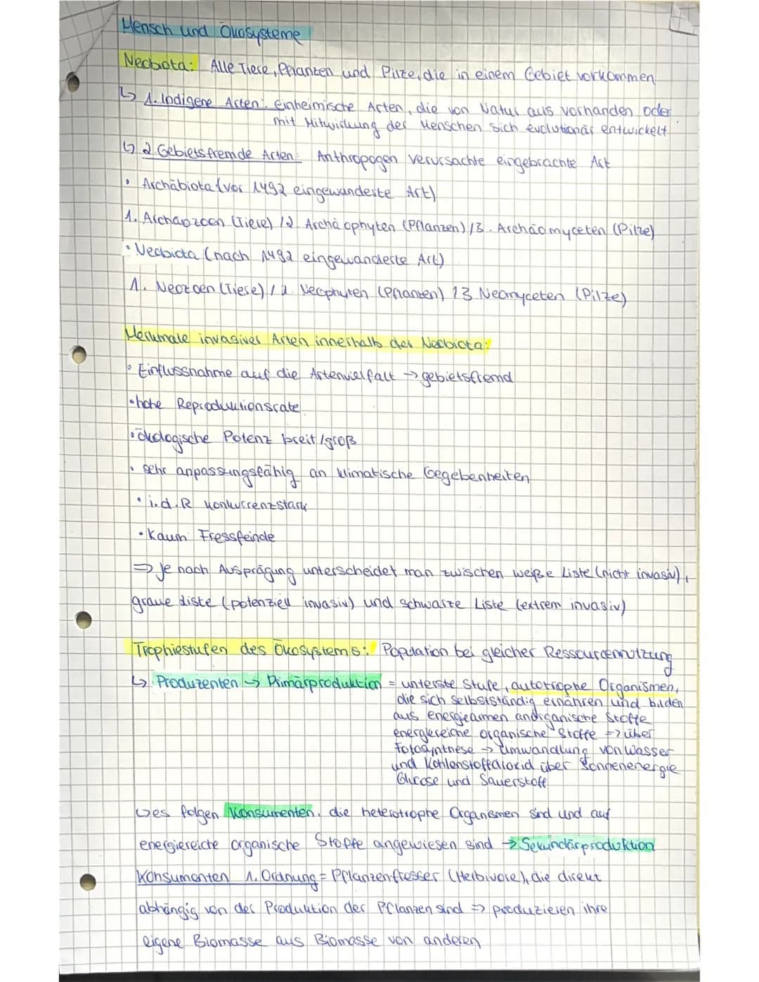 Abiturvost
itung Biologie LK -Oholog.e
Definition:
Das Ollosystem ist ein vielfältiges Beziehungsgeflüge aus Biotop and
der darin befindlich
