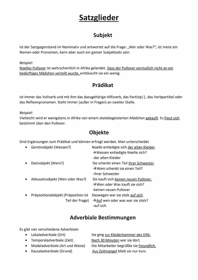 Lernen für die Deutsch-Prüfung
Sind Hauptwörter, Substantive oder Namenwörter.
Sie bezeichnen Dinge, Lebewesen, Name/ Bezeichnungen oder ged