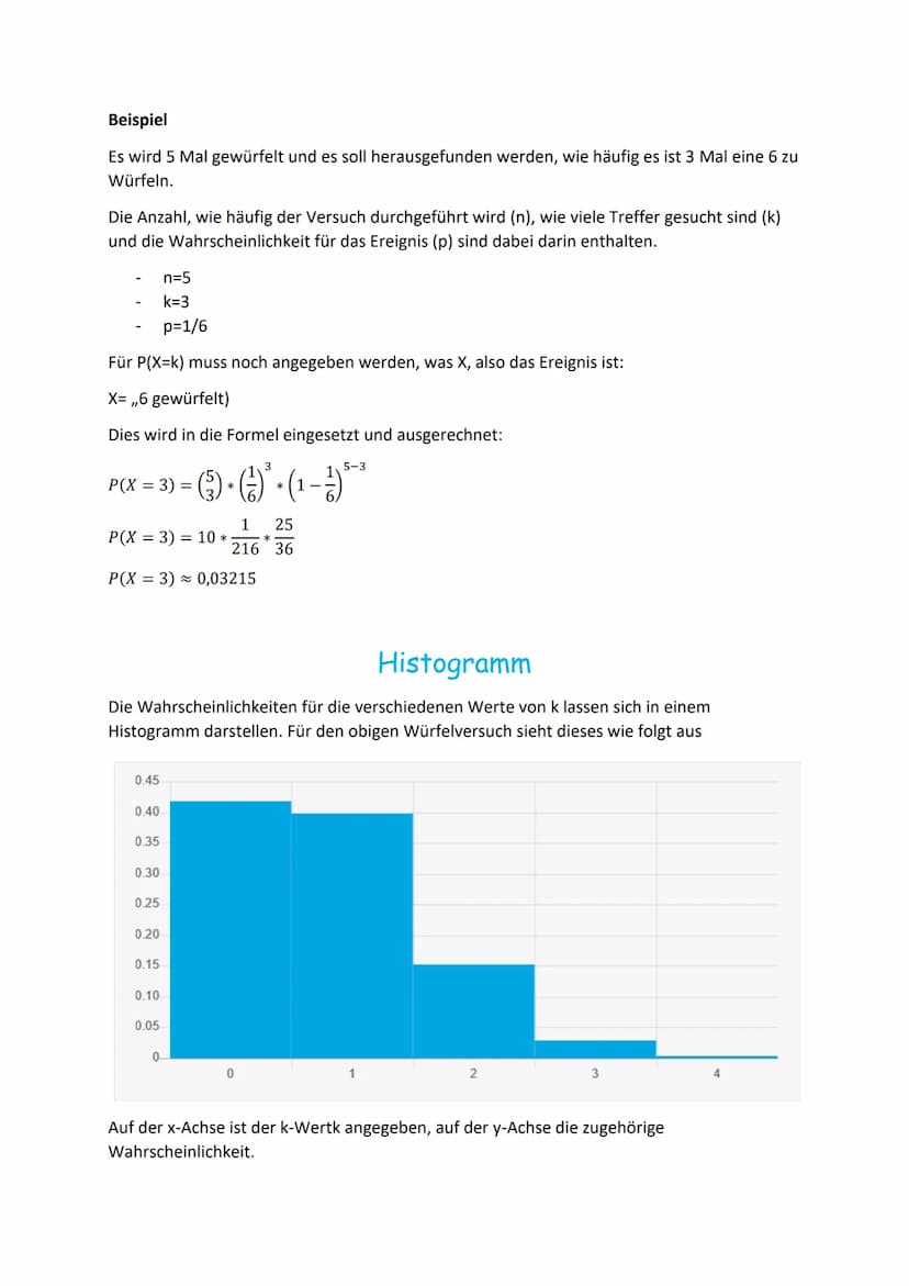 Bernoulli-Experiment
Ein Bernoulli-Experiment ist ähnlich wie ein Laplace-Experiment
(alle Ergebnisse sind gleichwahrscheinlich) an gewisse
