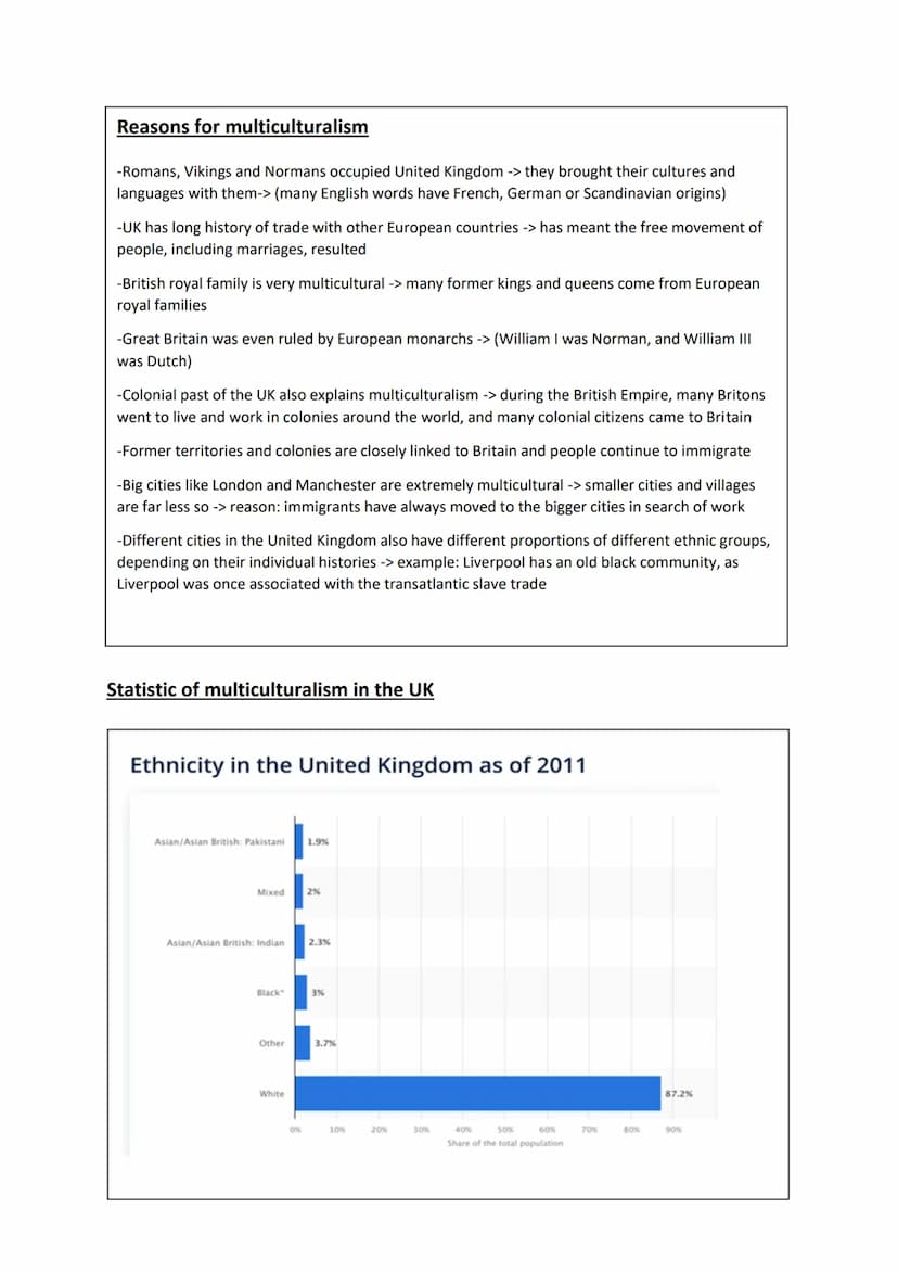 MULTICULTURALISM - MULTICULTURAL BRITAIN
The presence of, or support for the presence of, several distinct cultural or ethnic groups
within 