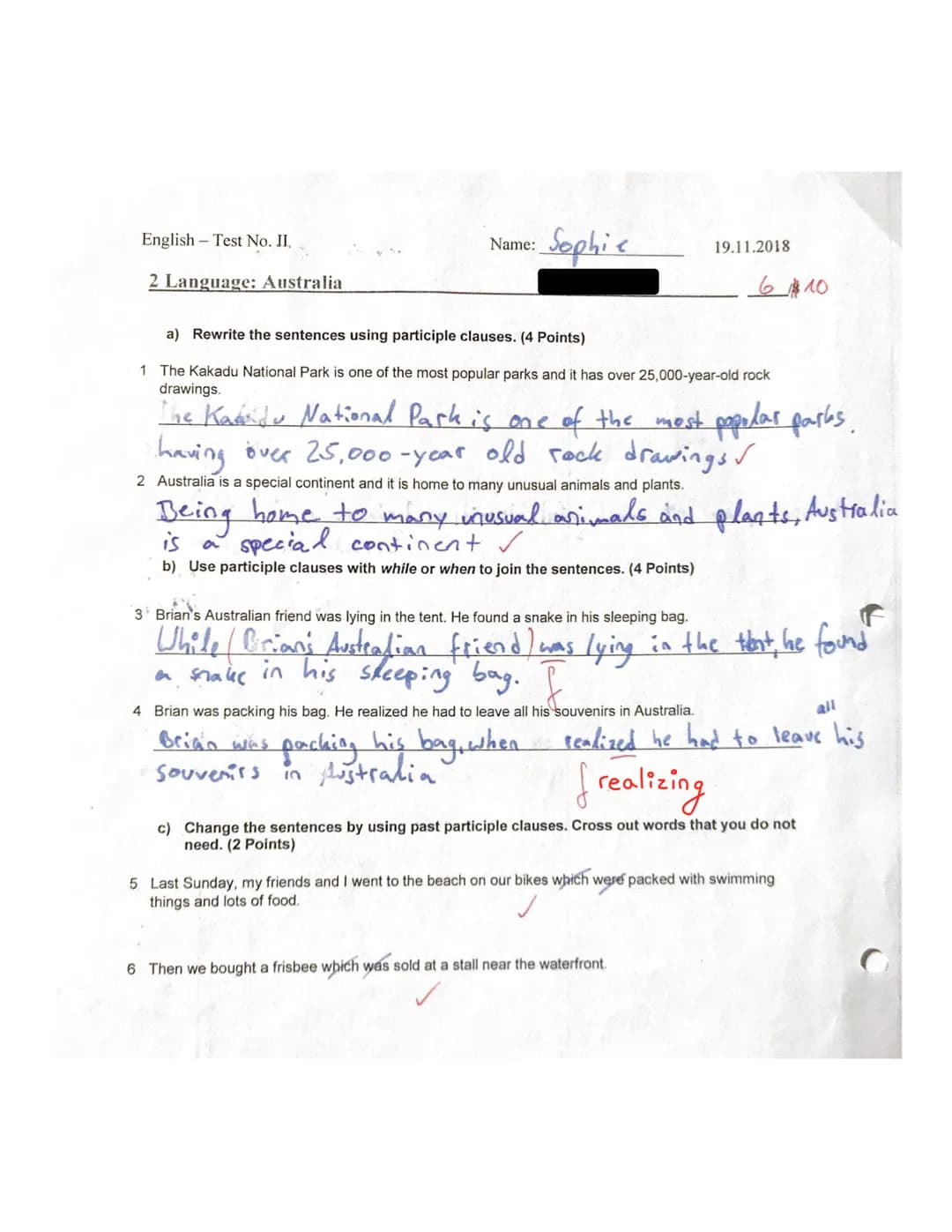 English
-9b-Test No. II
1 The Torres Strait Islanders
Read the text. Then do the task.
A short history of the Torres Strait Islanders
Did yo