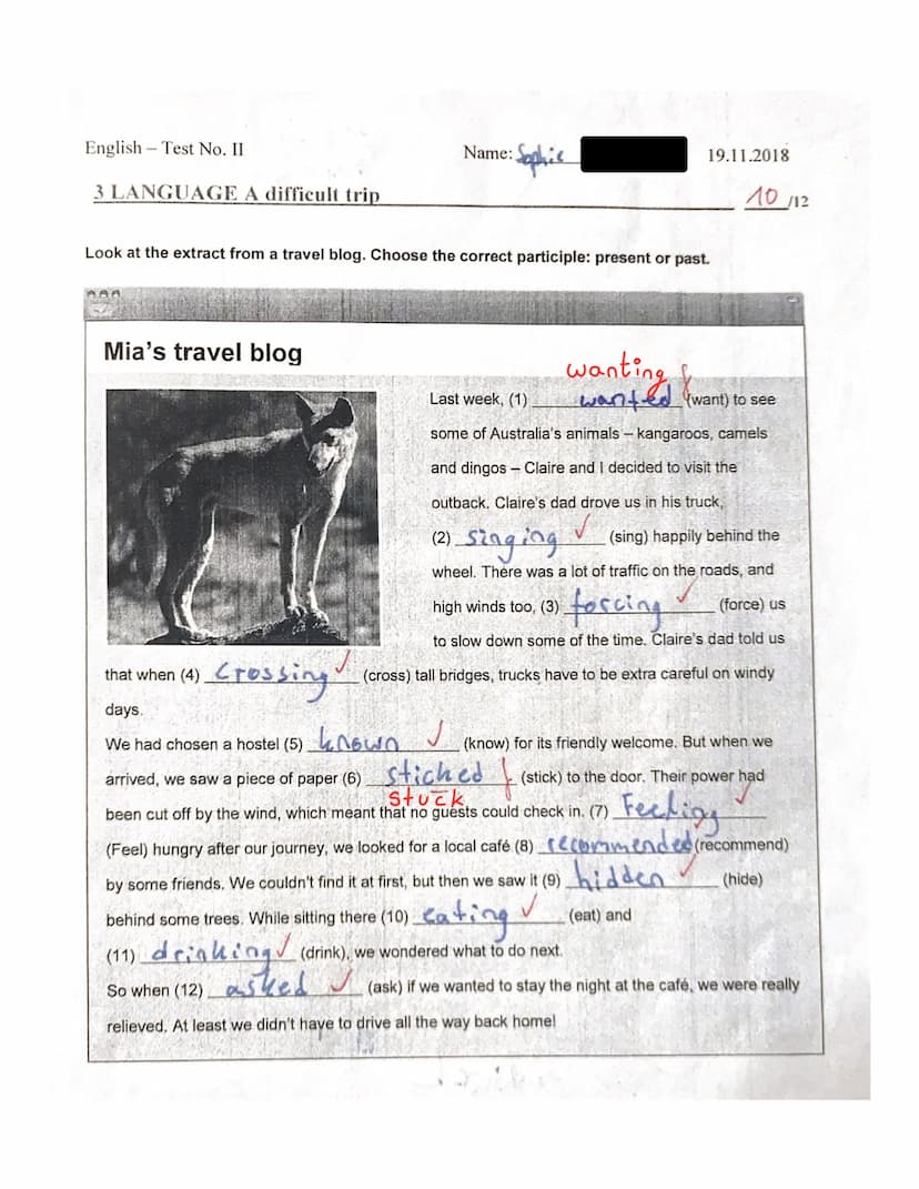 English
-9b-Test No. II
1 The Torres Strait Islanders
Read the text. Then do the task.
A short history of the Torres Strait Islanders
Did yo