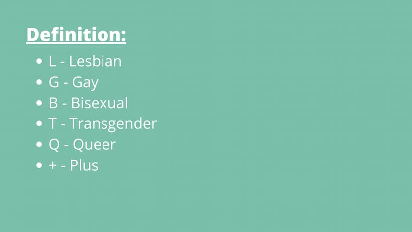 LGBTQ+ - Handout
1.) Definition: Lesbian, Gay, Bisexual, Transgender, Queer, Plus
2.) Historical development of LGBT rights:
-
1924: Society