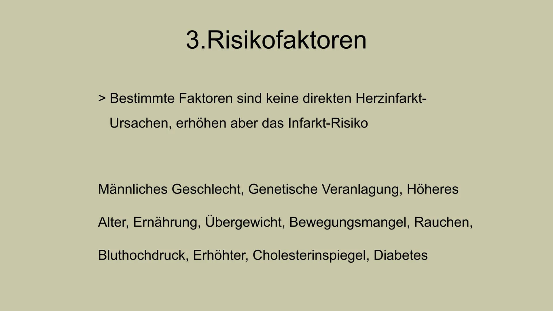 HERZINFARKT
Erkrankungen des Herz-Kreislauf-Systems INHALTSVERZEICHNIS
1. Symptome
1.1 Klassische Anzeichen
1.2 weitere typische Symptome
1.