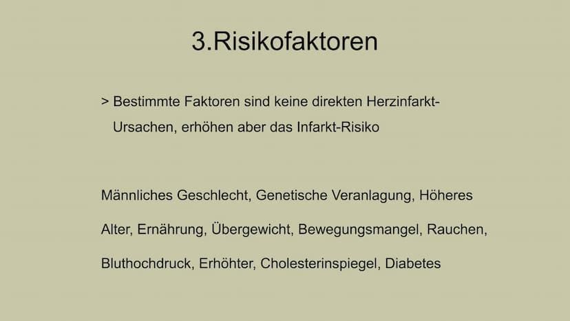 HERZINFARKT
Erkrankungen des Herz-Kreislauf-Systems INHALTSVERZEICHNIS
1. Symptome
1.1 Klassische Anzeichen
1.2 weitere typische Symptome
1.
