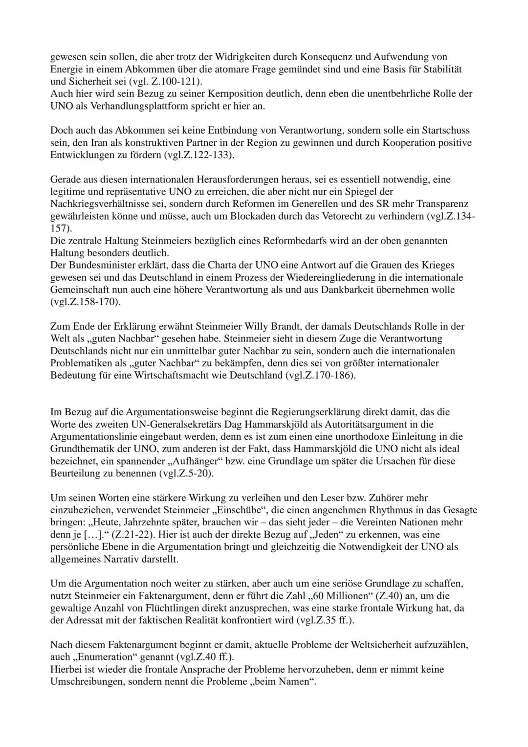 Sozialwissenschaftsklausur
(Q.2.1)
Thema: Internationale Strukturen (Macht; Frieden; Bündnisse)
Aufgabe 1) Reproduktion: In Aufgabe 1 soll e
