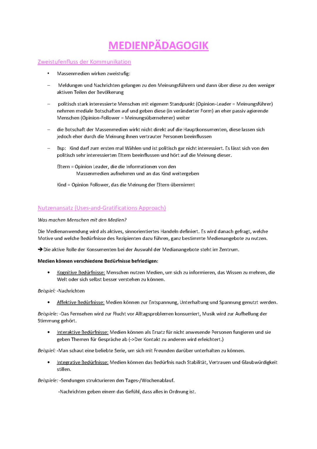 Zwei-Stufen-Fluss der Kommunikation und Medien Einfluss: Einfache Erklärungen