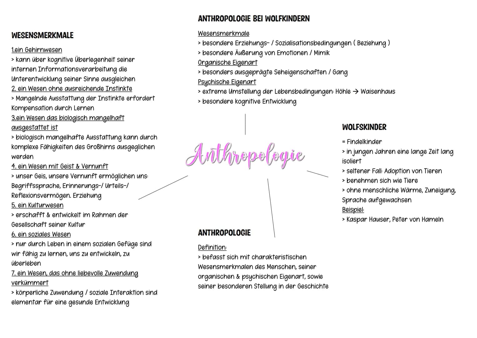 WESENSMERKMALE
1.ein Gehirnwesen
> kann über kognitive Überlegenheit seiner
internen Informationsverarbeitung die
Unterentwicklung seiner Si