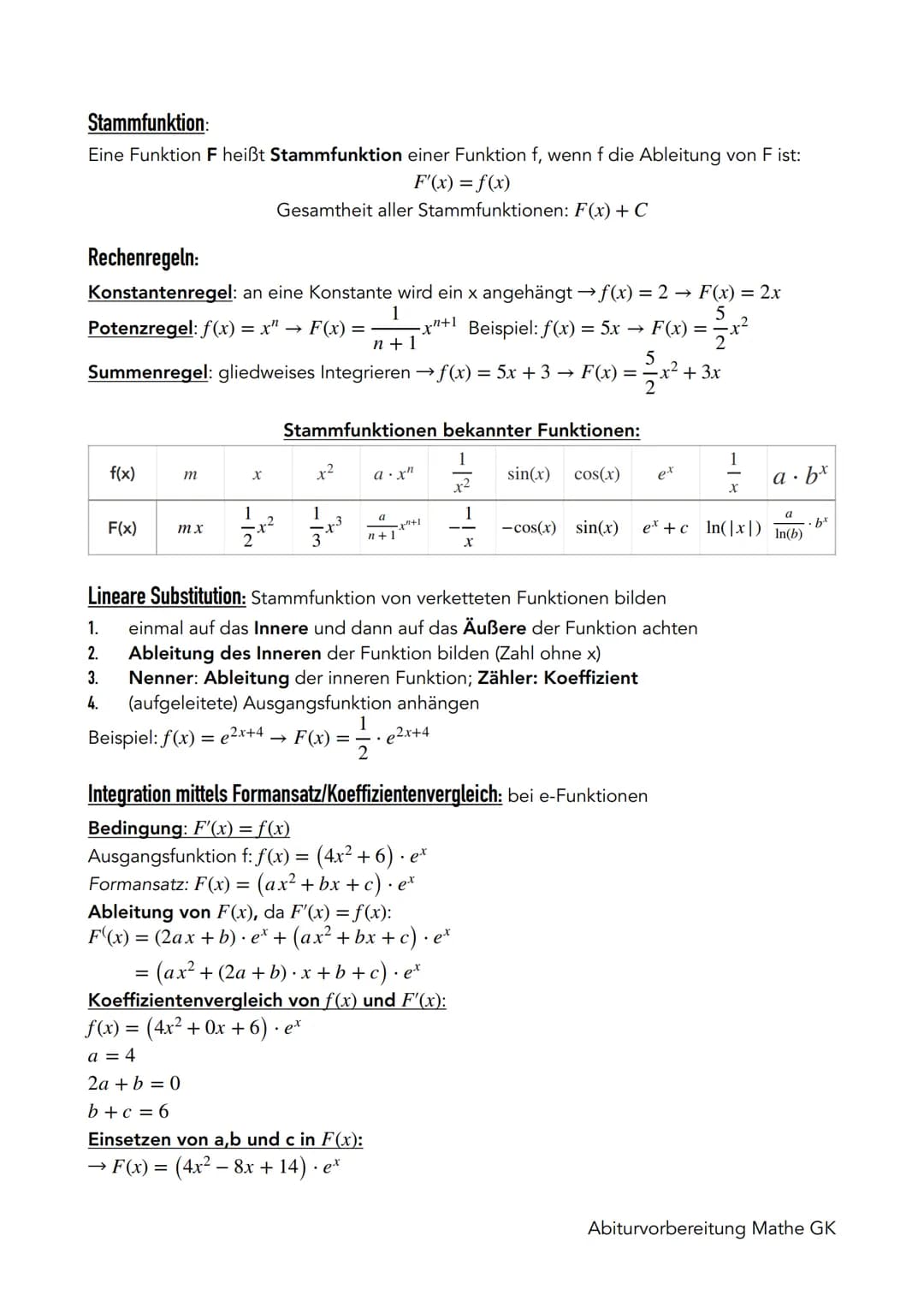 Analysis II
Q1.1 Einführung in die Integralrechnung
Bedeutung des Integrals als Bestandsgröße und orientierten Flächeninhalt
Orientierte Flä