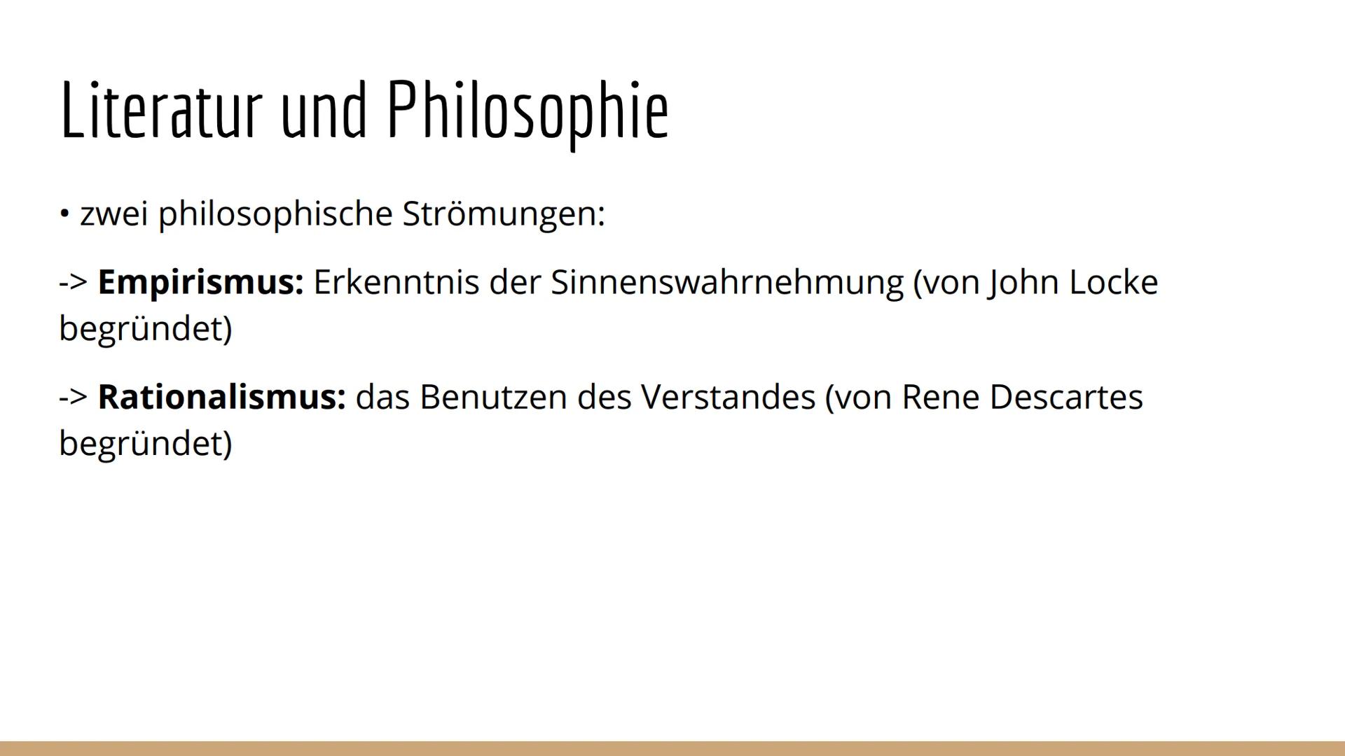 Aufklärung
(1720-1800) # Was ist Aufklärung?

• geschichtliche Epoche des 18. Jahrhunderts

• die Vernunft -> zentraler Punkt dieser Epoche
