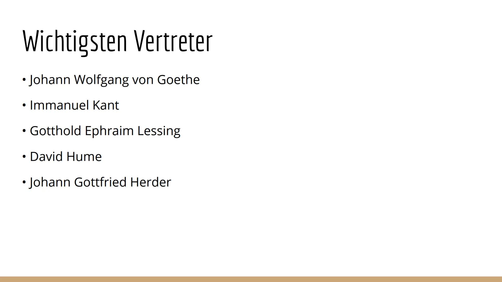 Aufklärung
(1720-1800) # Was ist Aufklärung?

• geschichtliche Epoche des 18. Jahrhunderts

• die Vernunft -> zentraler Punkt dieser Epoche
