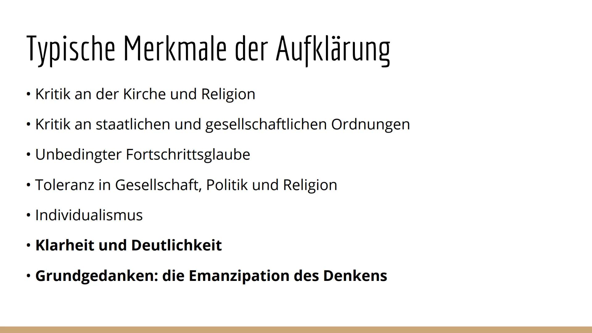 Aufklärung
(1720-1800) # Was ist Aufklärung?

• geschichtliche Epoche des 18. Jahrhunderts

• die Vernunft -> zentraler Punkt dieser Epoche
