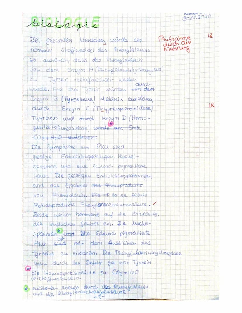Bio LK Q1
NAME:
Aufgabe 2- Epigenetische Krebstherapie
ar
Aufgabe 1-Erbkrankheit Phenylketonurie
a) Beschreiben Sie anhand von Material M1 d