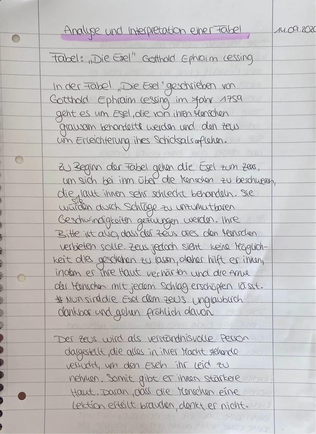 Analyse und interpretation einer tabel
Fabel: Die Esel" Gotthold Ephraim cessing.
till Jima
In der Fabel, Die Esel "geschrieben von
Gotthold