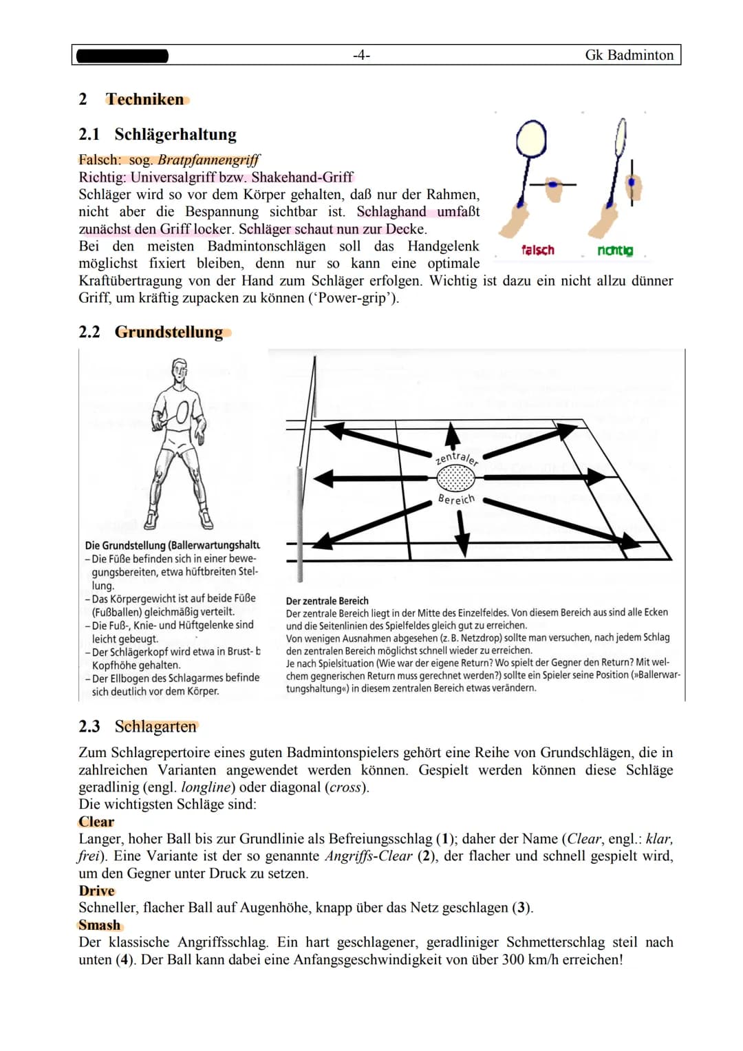 INHALTSVERZEICHNIS:
1 Die Badminton - Regeln.
1.1 Spielbeginn.
1.2 Rallypoint-Zählweise
1.3 Rallypoint-Zählweise.
1.4 Aufschlag.
1.5
Fehler

