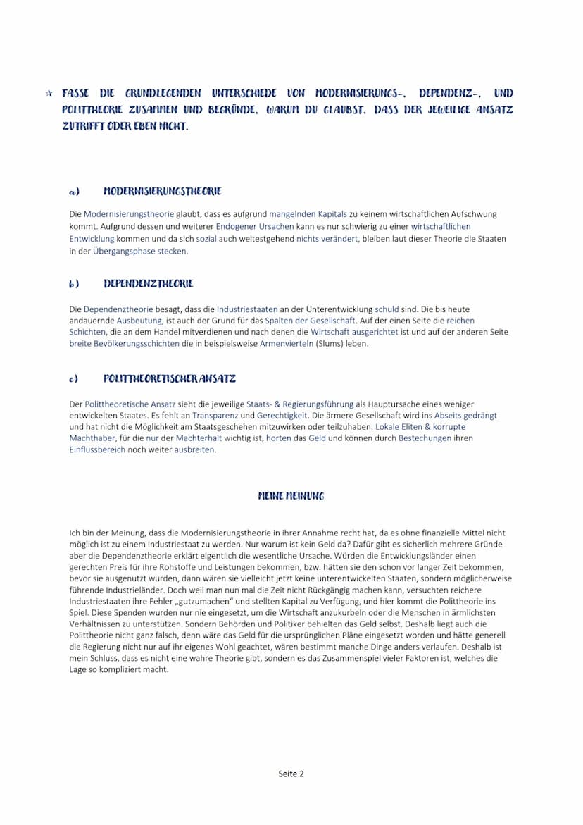 ENTWICKLUNGSPOLITIK
BESCHREIBE WESENTLICHE INHALTE VON ENTWICKLUNGSPOLITIK IM WANDEL DER ZEIT.
Die Ursprünge der Entwicklungspolitik liegen 