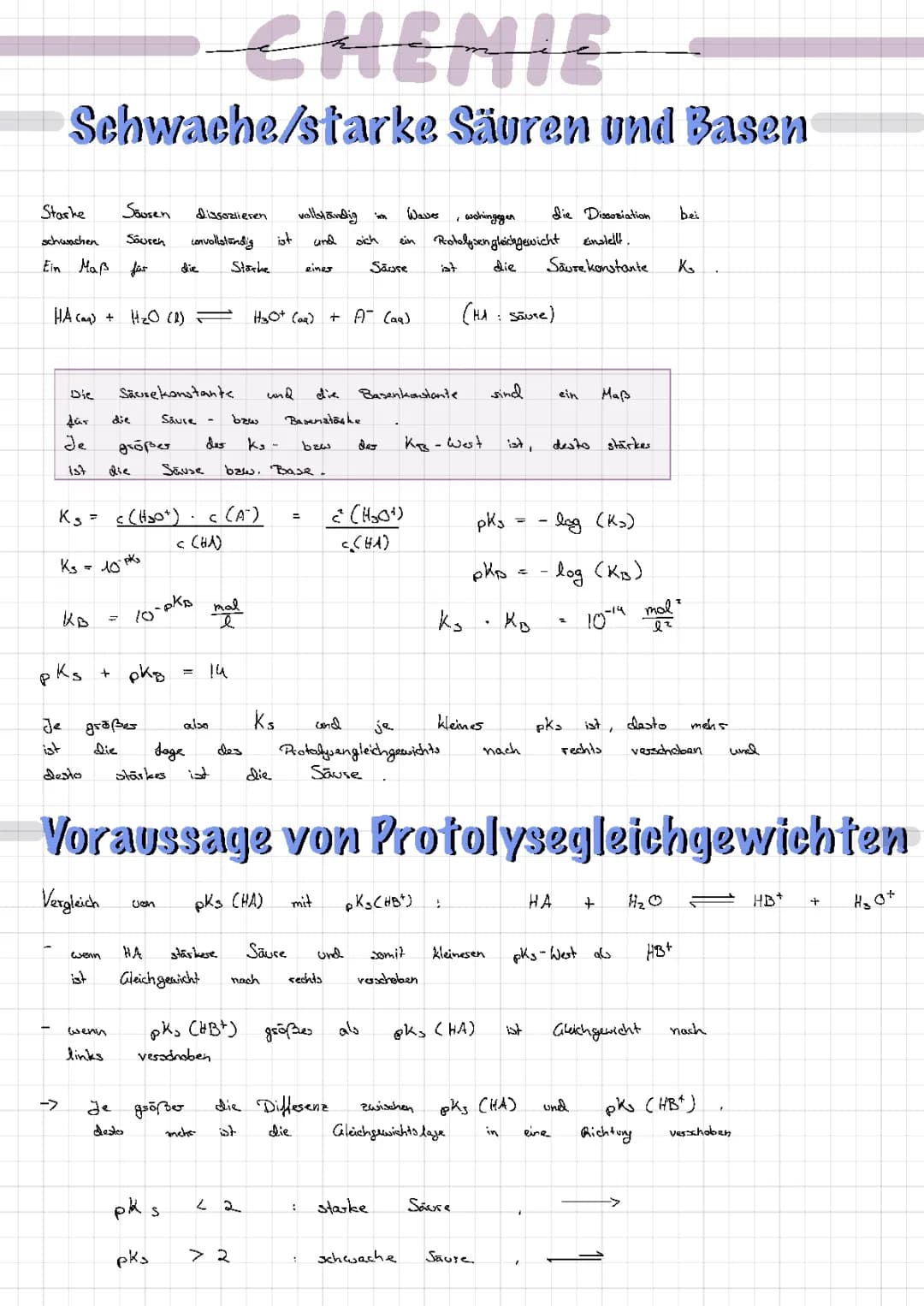 Säure-Base Reaktionen