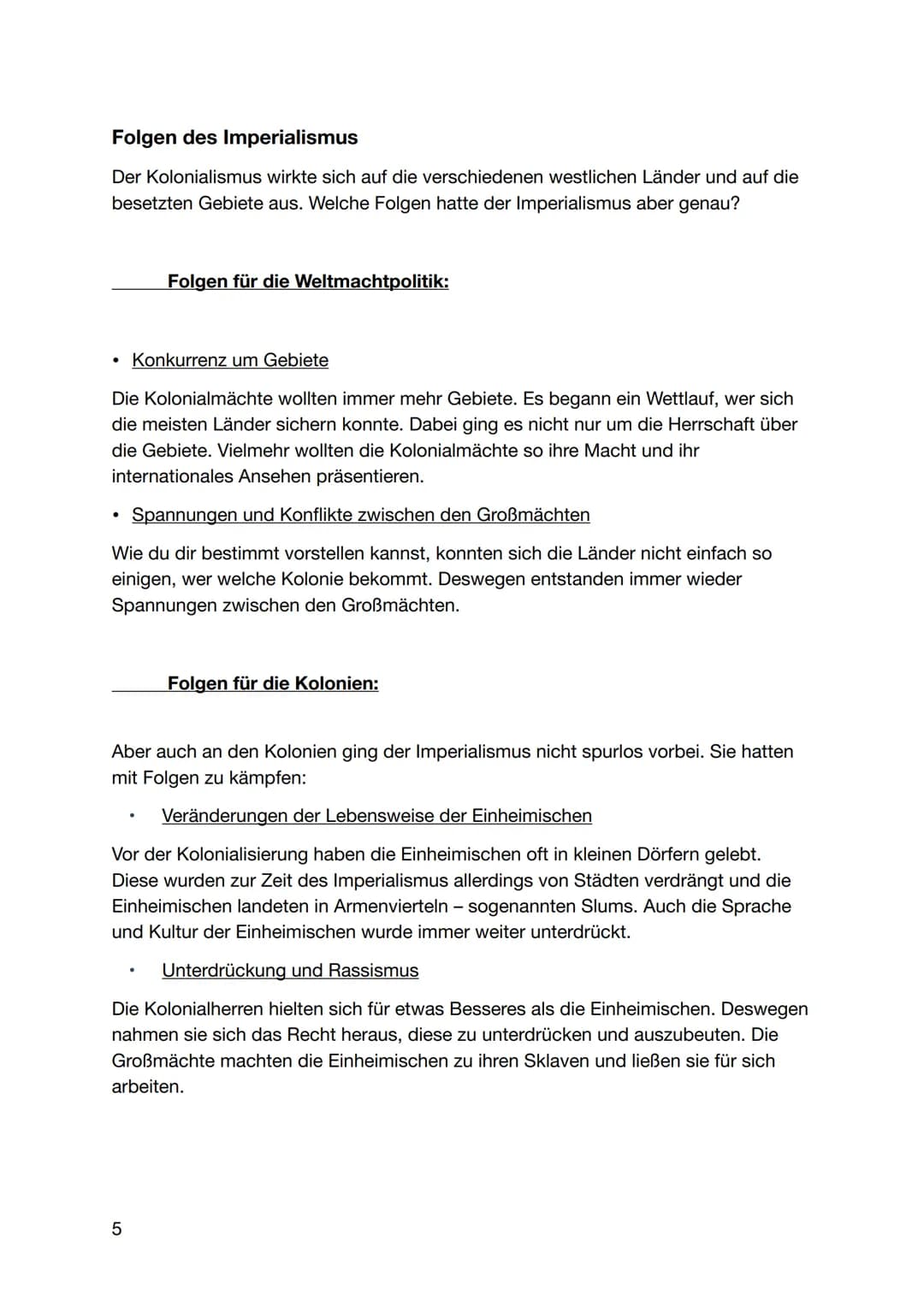 Geschichte Zusammenfassung
Thema: Imperialismus
Inhalte:
Imperialismus Erklärung
Unterschied zwischen Imperialismus und Kolonialismus
Imperi