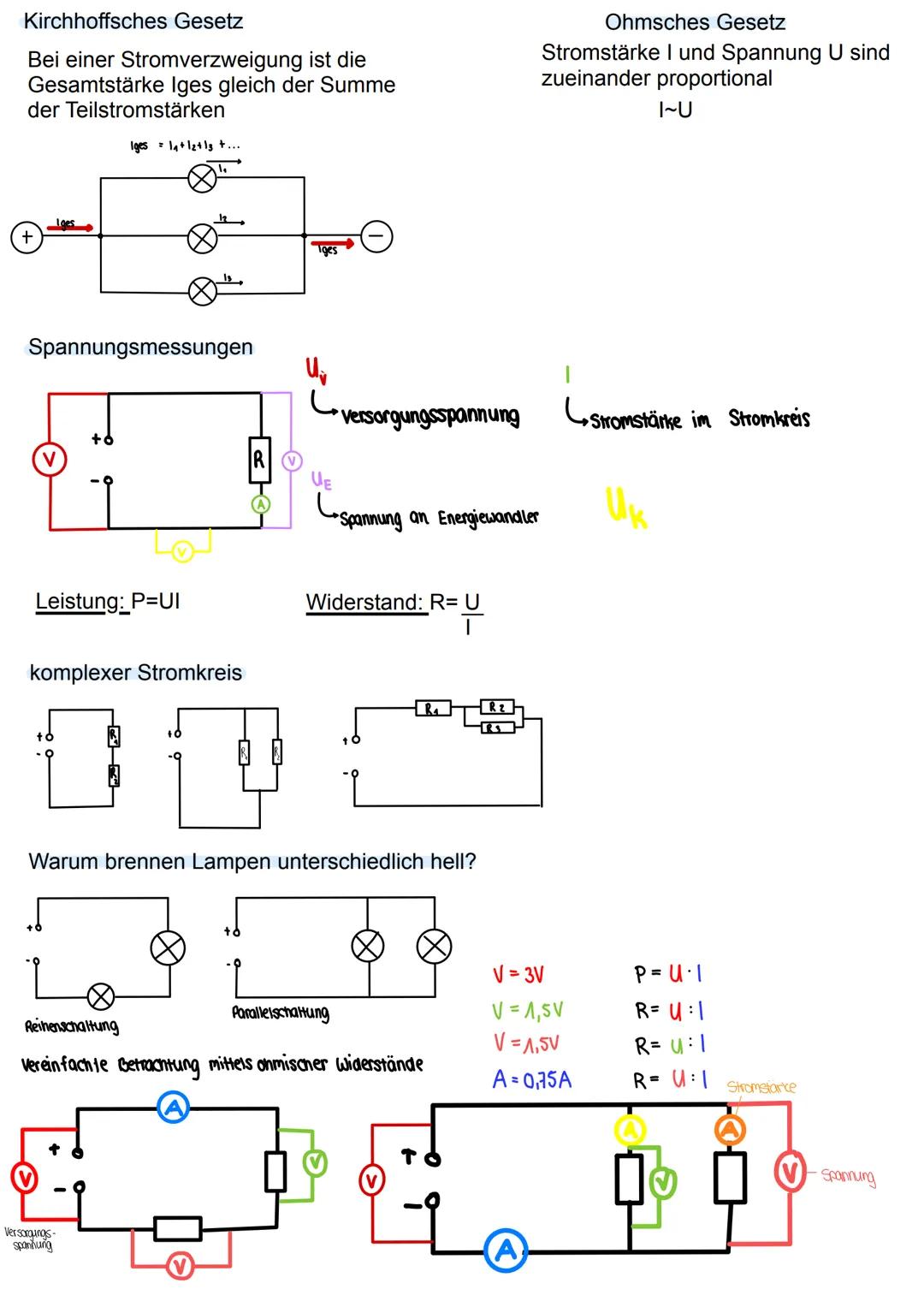 Elektrische Stromstärke
Stromstärke: Anzahl Elektronen
Zeit
I= Formelzeichen für elektr. Stromstärke 1= A Q = he
Eine größere Stromstärke ka