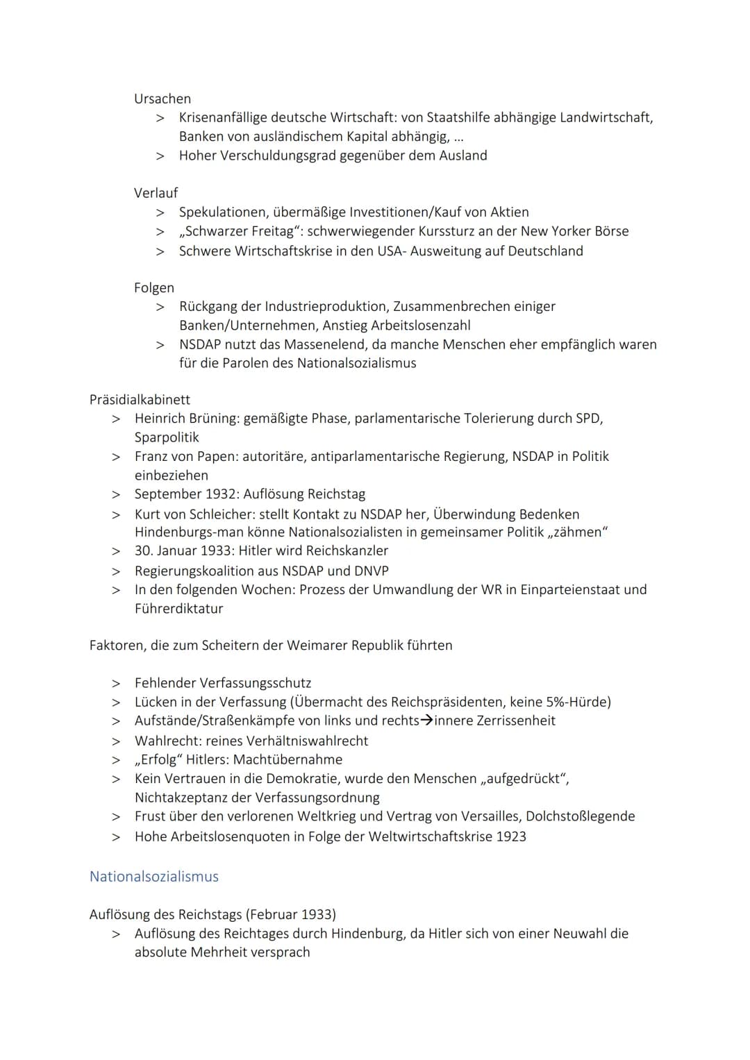 Geschichte
Wichtiges zuvor
1750: erste Industrielle Revolution in GB
Ab ca 1830: Industrialisierung in Deutschland
Erster Weltkrieg
Ursachen