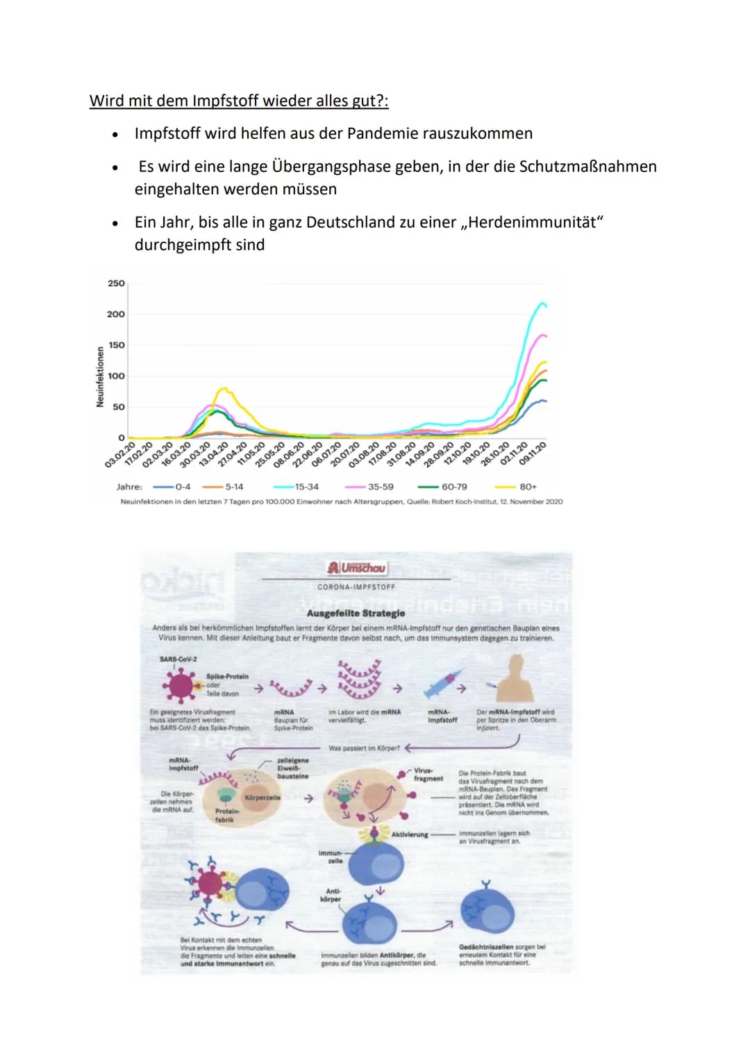 ●
●
Handout Biologie LK
Allgemeine Informationen:
Der Corona-Impfstoff des deutschen Unternehmens Biontech und des
US-Konzerns Pfizer heißt 